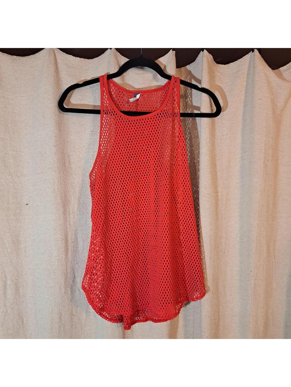 Xersion Women's Medium Red Mesh Tank Top